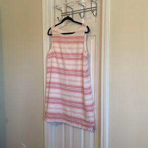 Beach Lunch Lounge horizontal stripe linen dress